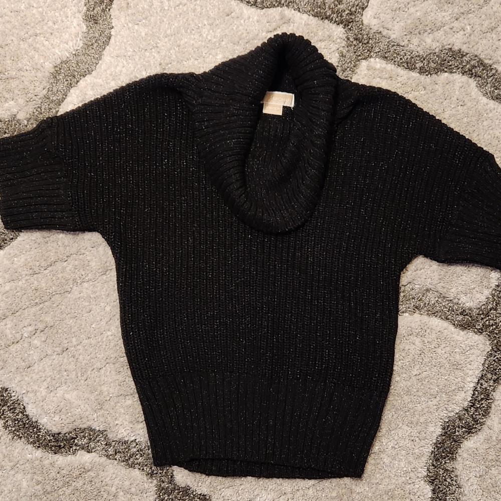 Michael Kors Black shimmer Sweater half sleeve knit - Picture 3 of 10